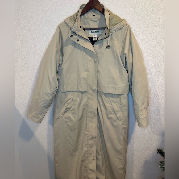 L.L. Bean Jackets & Blazers - L.L. Bean Tan Trench Coat with Wool Lining in Medium